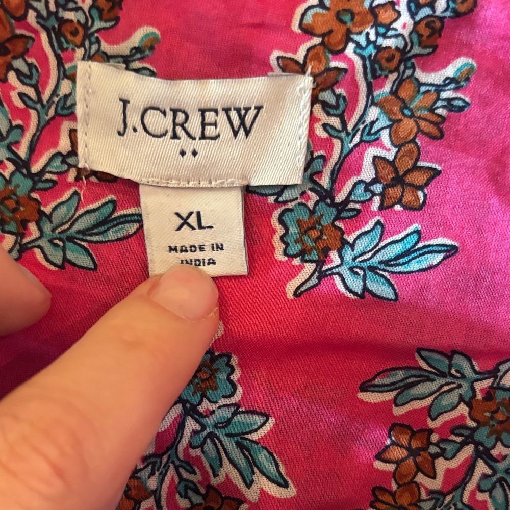 J. Crew Pink Floral Button Down Shirt - Picture 2 of 3